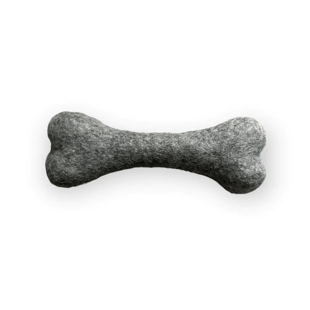 Hundespielzeug aus gefilztem Wollknochen (klein)