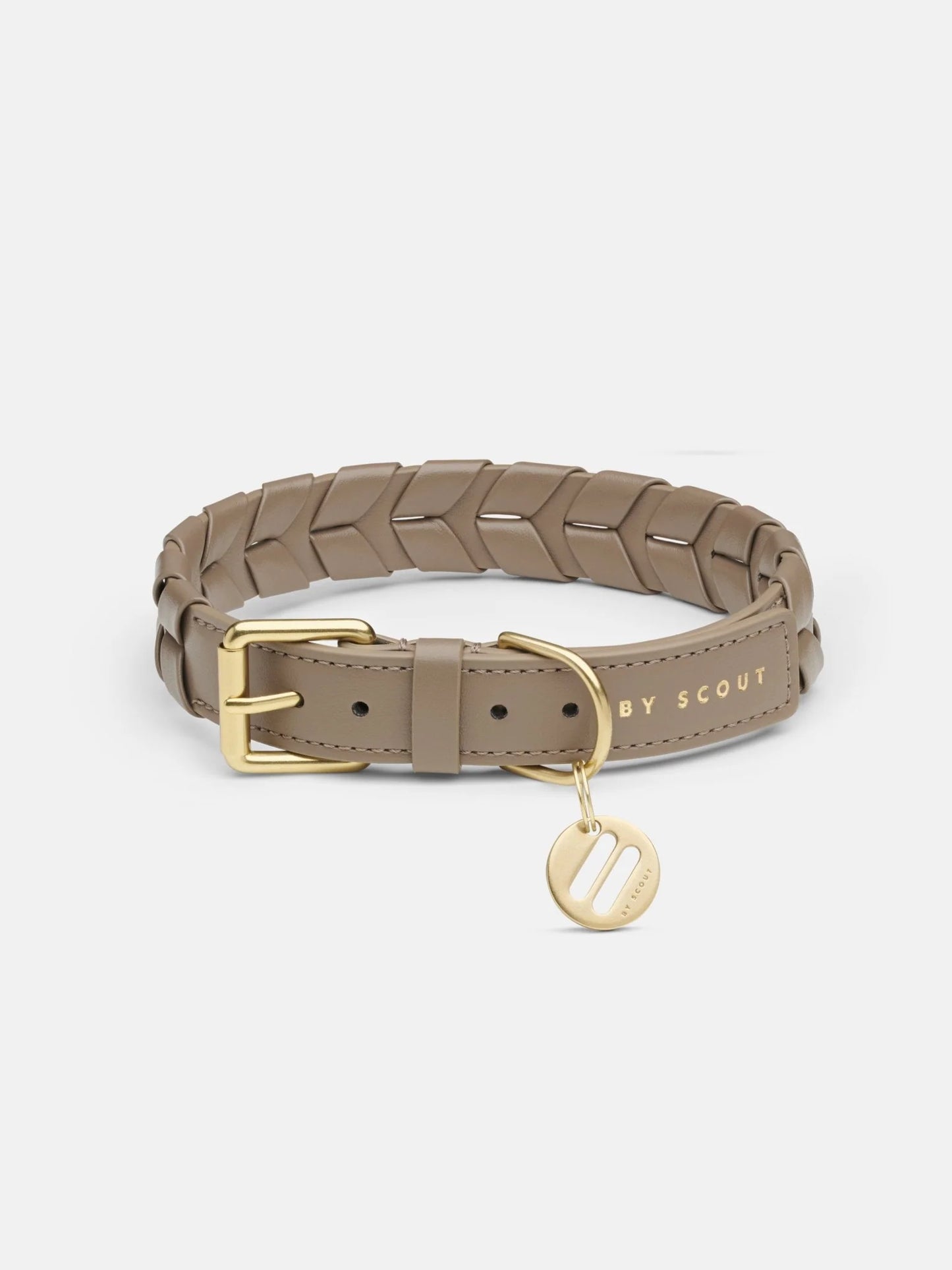 Mela Caspita Hundehalsband in taupe